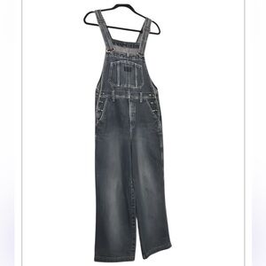 Vintage Jambangee Woman’s Distressed Blue Denim Bib Overall Coverall Jeans Sz S